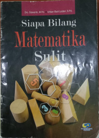 Image of Siapa Bilang Matematika Sulit